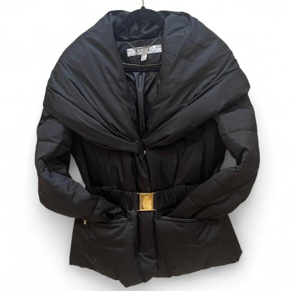 Laundry by Shelli Segal Black Puffer Coat | Women's L - Picture 1 of 2
